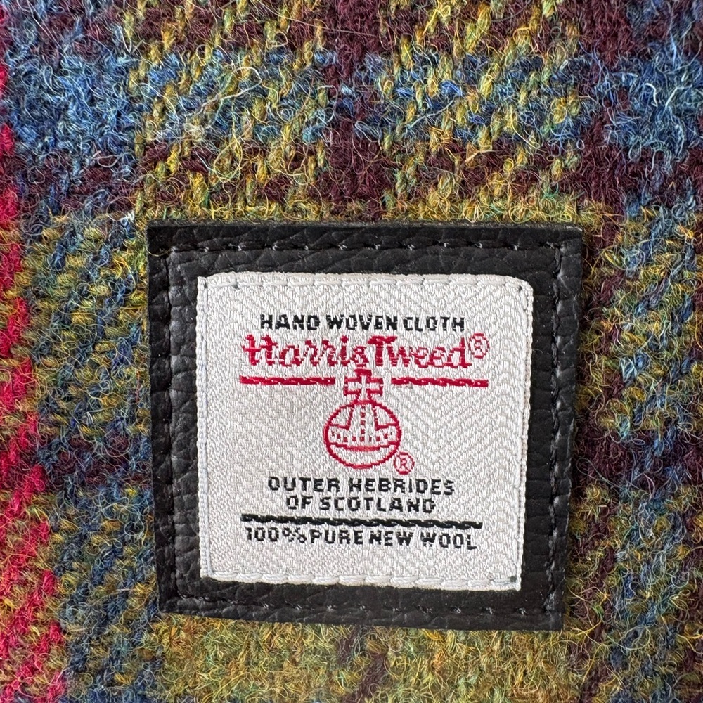 Maccessori Harris Tweed Wool Tartan Plaid Satchel Bag  Purse - Picture 2 of 8